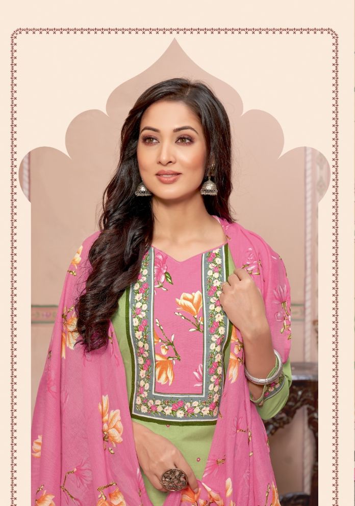 Patidar P Style 44 Regular Wear Printed Cotton Dress Material Collection